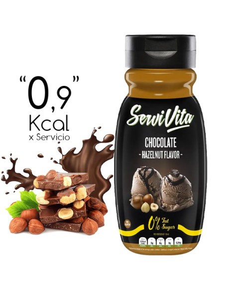 sirope de chocolate y avellanas servivita