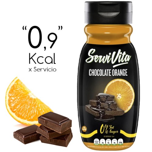 sirope de chocolate y naranja servivita