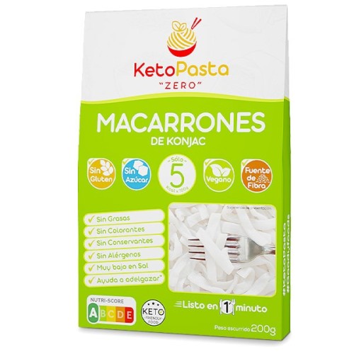 macarrones konjac ketopasta
