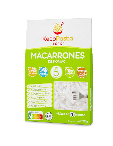 macarrones konjac ketopasta