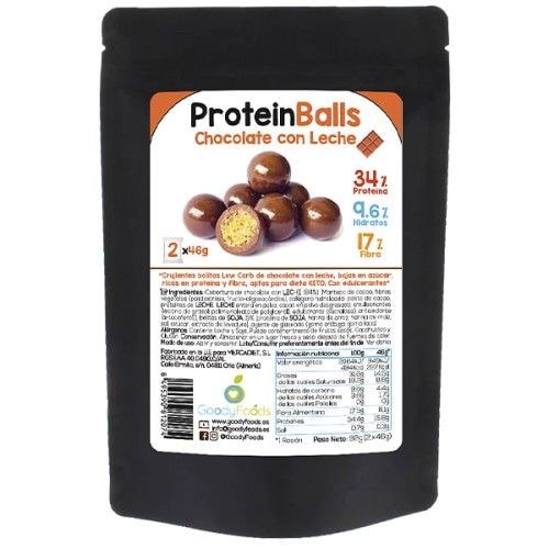 protein balls chocolate con leche