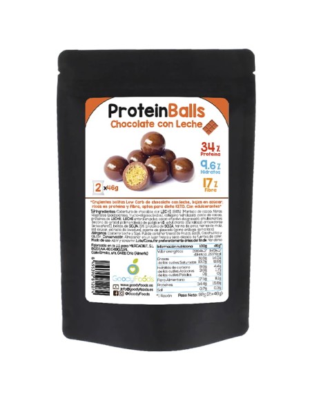 protein balls chocolate con leche