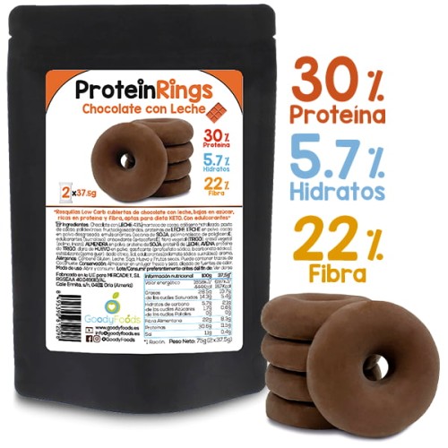 protein rings chocolate con leche