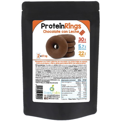 Protein Rings Chocolate con Leche 75g