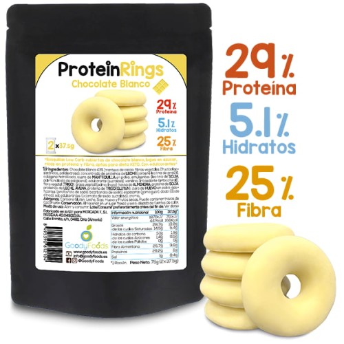 protein rings chocolate blanco