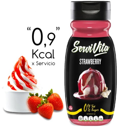 sirope de fresa servivita