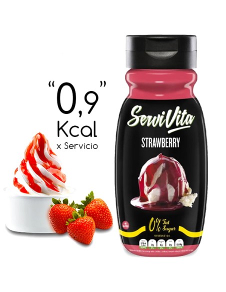 sirope de fresa servivita