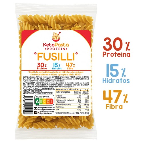 fusilli proteicos ketopasta