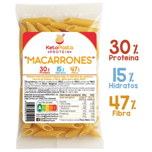 macarrones proteicos ketopasta