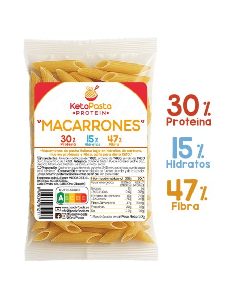macarrones proteicos ketopasta