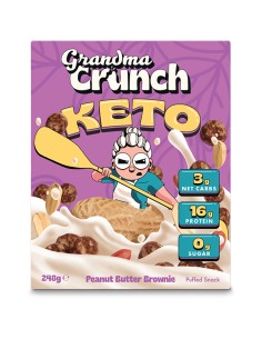 cereales keto cacahuete brownie grandma crunch